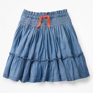 Mini Boden Denim Skirt With Elastic Waist size 11-12Y